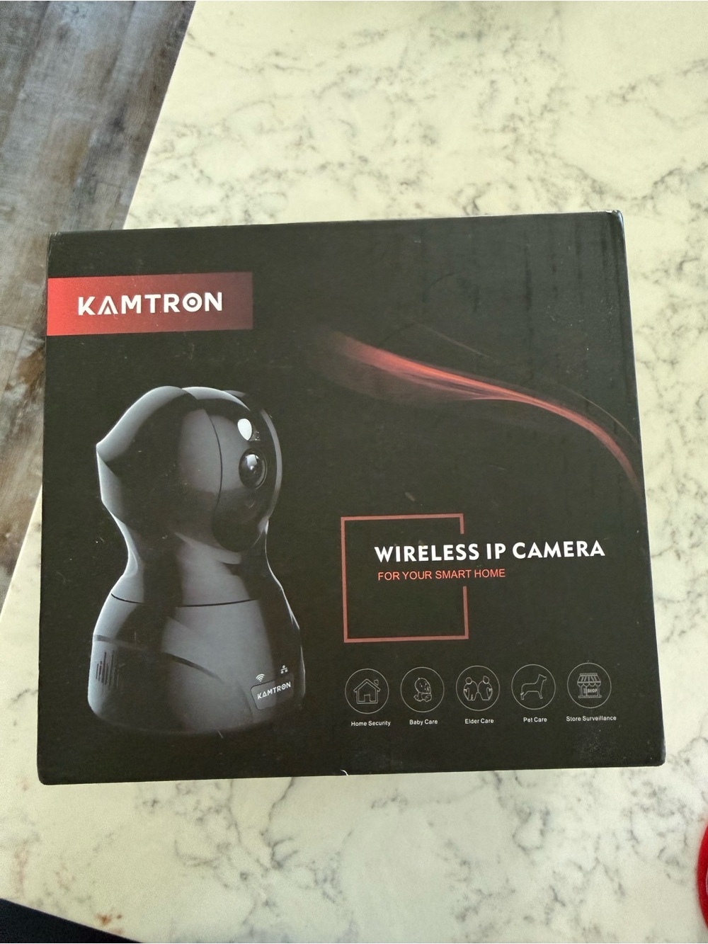 Kamtron Wireless IP Camera - Black